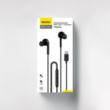 Dudao X3C+ Wired USB-C In-Ear Headphones 1.2m - Black