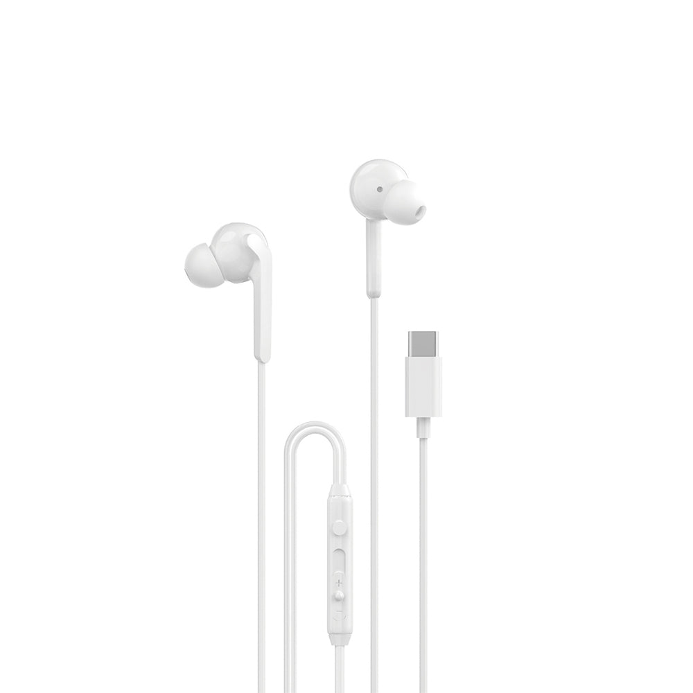 Dudao X3C+ Wired USB-C In-Ear Headphones 1.2m - Hvid
