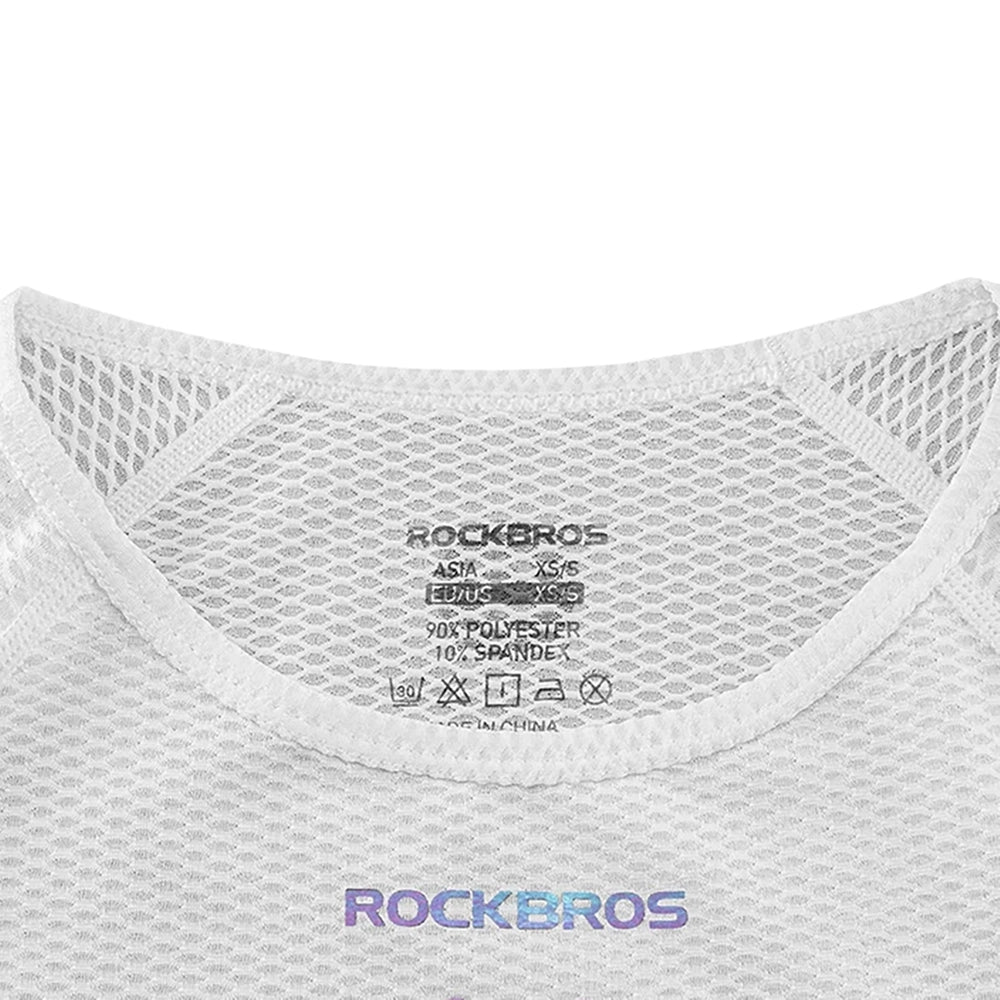 Rockbros YDBX001 Dame Hurtigtørrende Ærmeløs Cykeltrøje M/L - Hvid