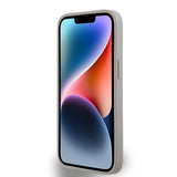 DKNY Leather Mono Stripe & Metal Logo case for iPhone 15 / 14 / 13 - beige