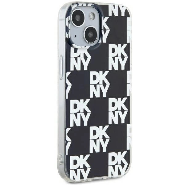 DKNY IML Checkered Mono Pattern case for iPhone 15 Plus / 14 Plus - black