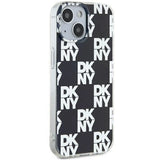 DKNY IML Checkered Mono Pattern case for iPhone 15 Plus / 14 Plus - black