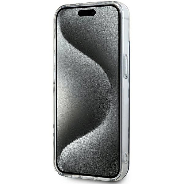 DKNY IML Checkered Mono Pattern case for iPhone 15 Plus / 14 Plus - black