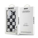 DKNY IML Checkered Mono Pattern case for iPhone 15 / 14 / 13 - black