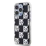 DKNY IML Checkered Mono Pattern case for iPhone 15 Pro Max - black