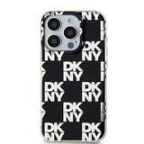 DKNY IML Checkered Mono Pattern case for iPhone 15 Pro Max - black