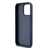 DKNY Leather Mono Stripe & Metal Logo case for iPhone 15 Pro Max - blue