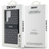 DKNY Leather Mono Stripe & Metal Logo case for Samsung Galaxy S24 Ultra - black