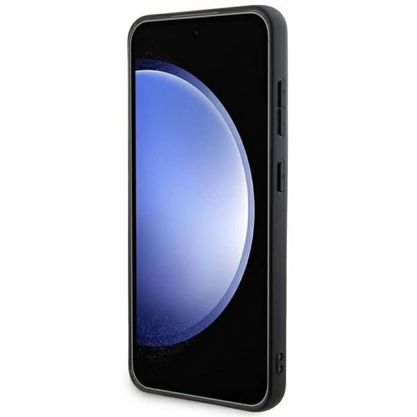 DKNY Leather Mono Stripe & Metal Logo case for Samsung Galaxy S24 - black