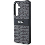 DKNY Leather Mono Stripe & Metal Logo case for Samsung Galaxy S24 - black