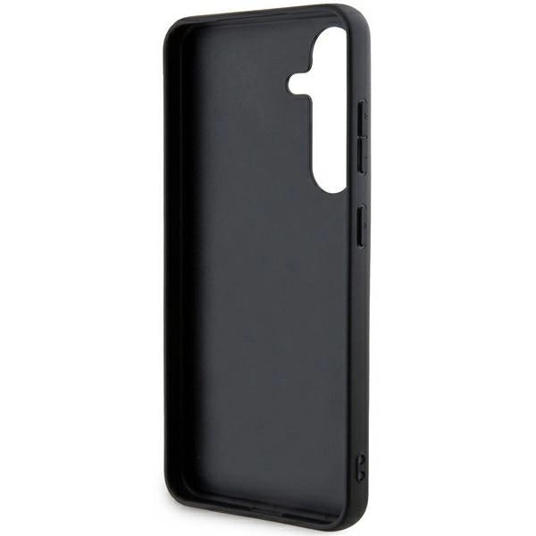 DKNY Leather Mono Stripe & Metal Logo case for Samsung Galaxy S24 - black