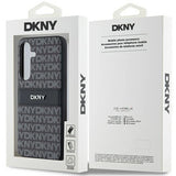 DKNY Leather Mono Stripe & Metal Logo case for Samsung Galaxy S24 - black