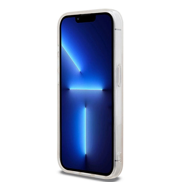 DKNY IML Checkered Mono Pattern & Printed Stripes MagSafe case for iPhone 13 Pro Max - pink