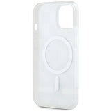 DKNY IML Checkered Mono Pattern & Printed Stripes MagSafe case for iPhone 15 / 14 / 13 - beige