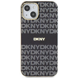 DKNY IML Mono & Stripe MagSafe Case for iPhone 15/14/13 - Black
