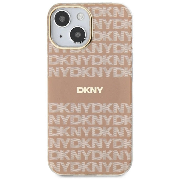 DKNY IML Mono & Stripe MagSafe case for iPhone 15 / 14 / 13 - pink