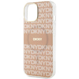 DKNY IML Mono & Stripe MagSafe case for iPhone 15 / 14 / 13 - pink