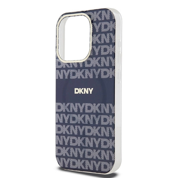 DKNY IML Mono & Stripe MagSafe case for iPhone 15 Pro - blue