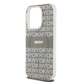 DKNY IML Mono & Stripe MagSafe case for iPhone 15 Pro - beige