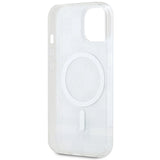 DKNY IML Checkered Mono Pattern & Printed Stripes MagSafe Case for iPhone 15 Plus / 14 Plus - Beige