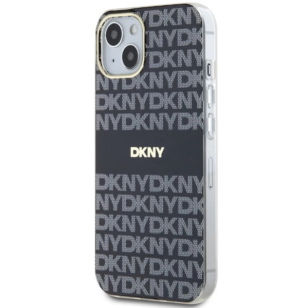 DKNY IML Mono & Stripe MagSafe Case for iPhone 15 Plus / 14 Plus - Black