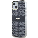 DKNY IML Mono & Stripe MagSafe Case for iPhone 15 Plus / 14 Plus - Black