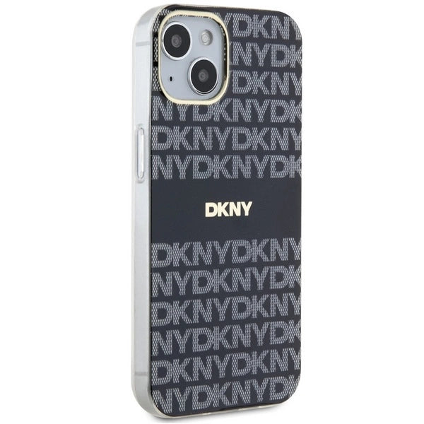 DKNY IML Mono & Stripe MagSafe Case for iPhone 15 Plus / 14 Plus - Black