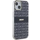 DKNY IML Mono & Stripe MagSafe Case for iPhone 15 Plus / 14 Plus - Black