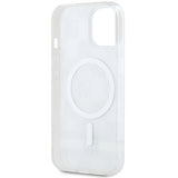 DKNY IML Checkered Mono Pattern & Printed Stripes MagSafe case for iPhone 15 / 14 / 13 - beige