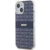 DKNY IML Mono & Stripe MagSafe case for iPhone 15 / 14 / 13 - blue