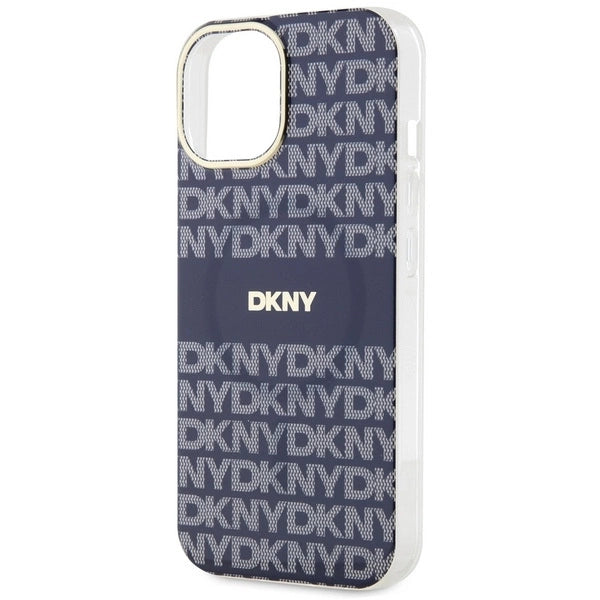 DKNY IML Mono & Stripe MagSafe case for iPhone 15 / 14 / 13 - blue