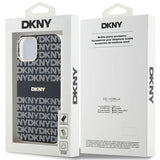 DKNY IML Mono & Stripe MagSafe Case for iPhone 15/14/13 - Black