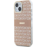 DKNY IML Mono & Stripe MagSafe case for iPhone 15 / 14 / 13 - pink