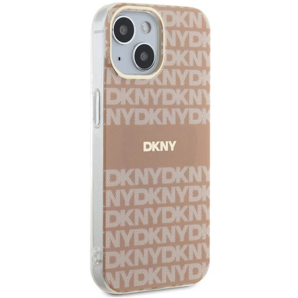 DKNY IML Mono & Stripe MagSafe case for iPhone 15 / 14 / 13 - pink
