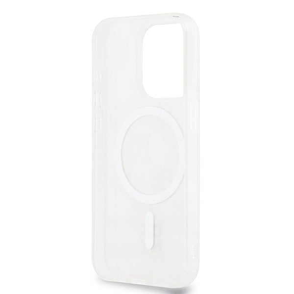 DKNY IML Checkered Mono Pattern & Printed Stripes MagSafe case for iPhone 15 Pro Max - pink