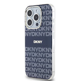 DKNY IML Mono & Stripe MagSafe case for iPhone 15 Pro Max - blue