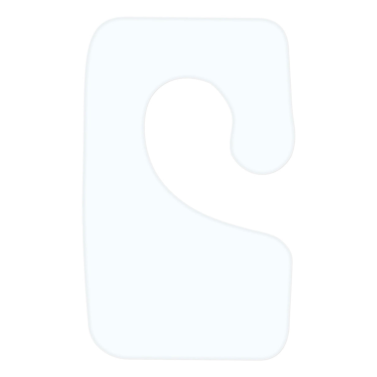 Krogpendel 35x22 mm højre med gummilim 1000 stykker/rulle