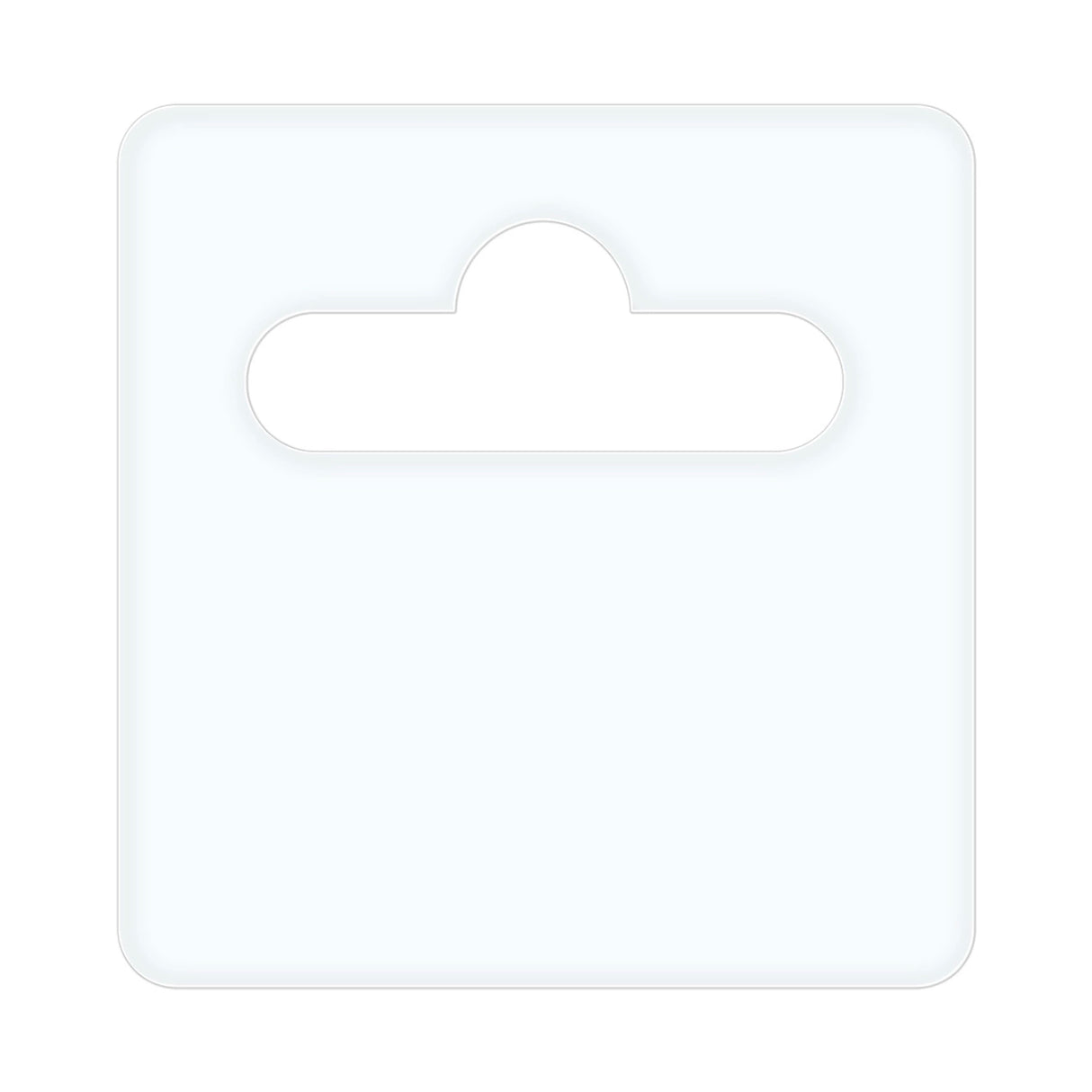 Euro-pendel 50x50 mm premium med gummilim 1000 stykker/rulle (0,35 mm folie)