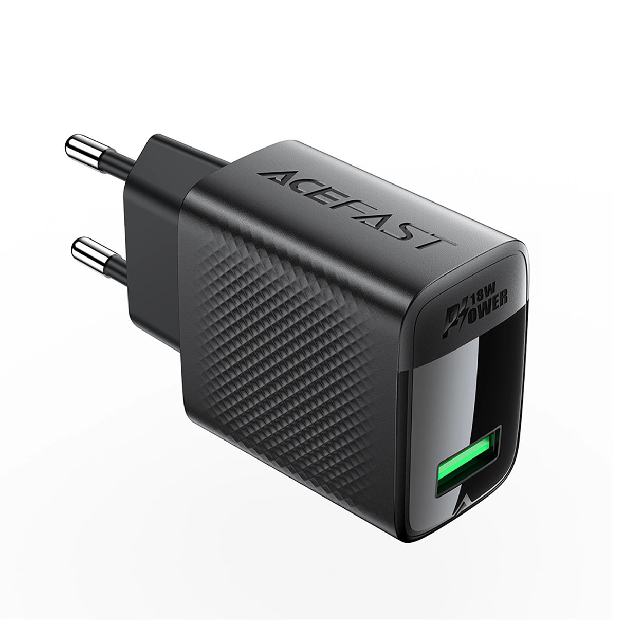 Acefast A90 Charger GaN USB-A QC 18W - sort