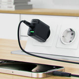 Acefast A78 Charger Network GaN USB-A / USB-C PD 20W - sort