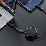 Acefast C13-03 USB-C - USB-C 60W Kabel tiltrækbar - sort