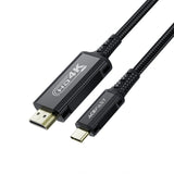 Acefast C1 USB-C/HDMI Videokabel 4K 60Hz HDR 1,8 m - sort