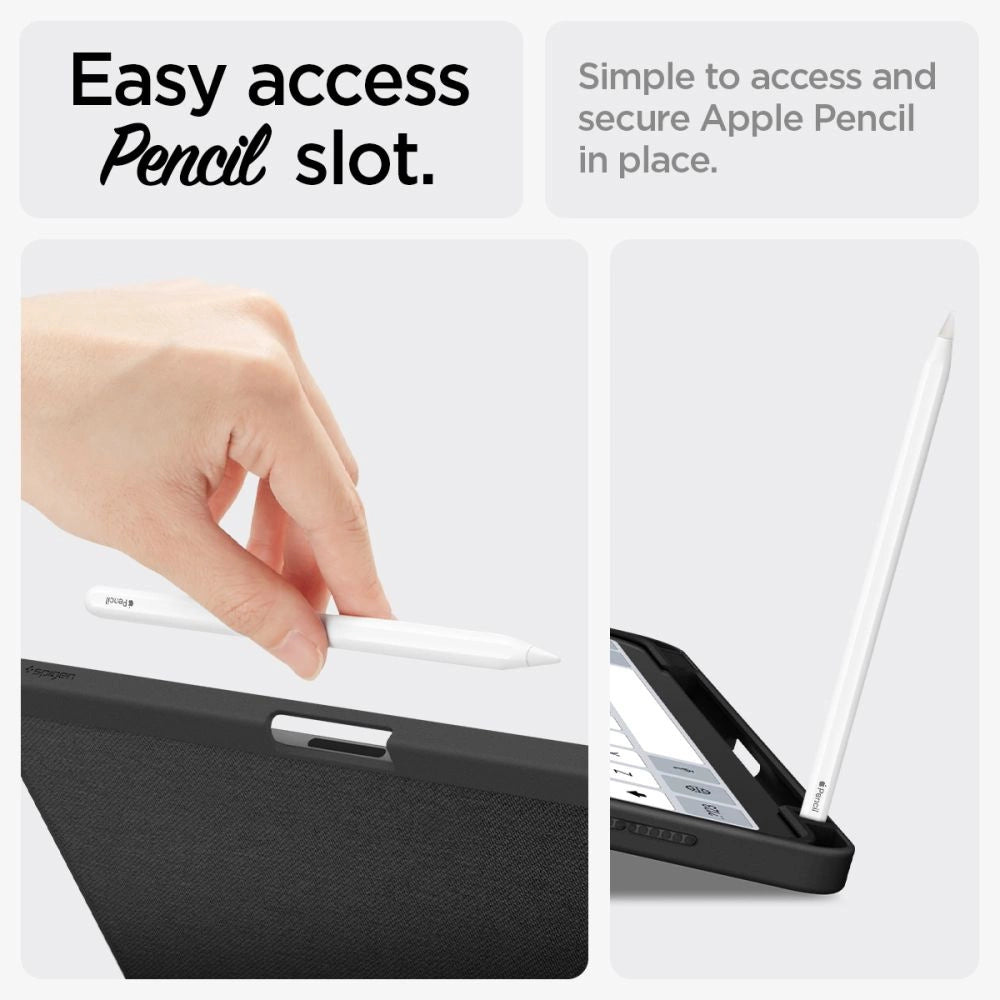 Spigen Urban Fit Case til iPad Air 10.9 4/5 2020-2022 / 11.6 2024 - sort