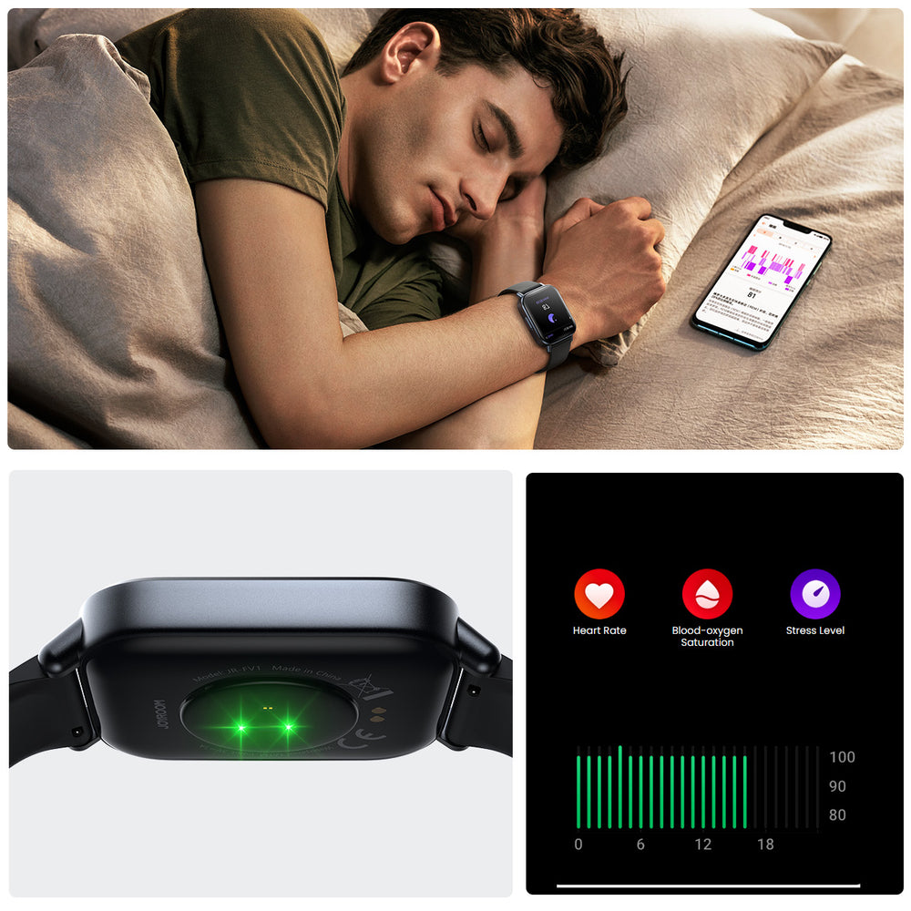 Joyroom Fit-Life JR-FT3S smartwatch med opkaldsbesvarelsesfunktion - grå