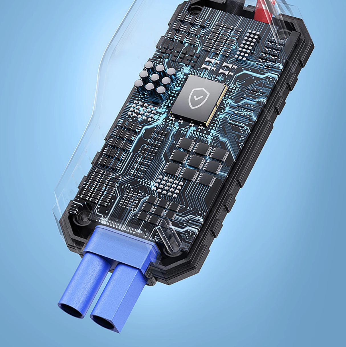 Jump starter Baseus Super Energy BS-CH013 4in1 600A med lommelygte / powerbank 6000mAh / kompressor - sort