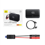 Jump starter Baseus Super Energy BS-CH013 4in1 600A med lommelygte / powerbank 6000mAh / kompressor - sort