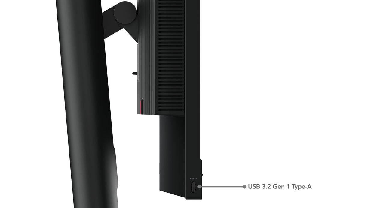 Lenovo ThinkCentre Tiny-In-One 24 Gen 5 LED display 60,5 cm (23.8") 1920 x 1080 pixel Fuld HD Berøringsskærm Sort