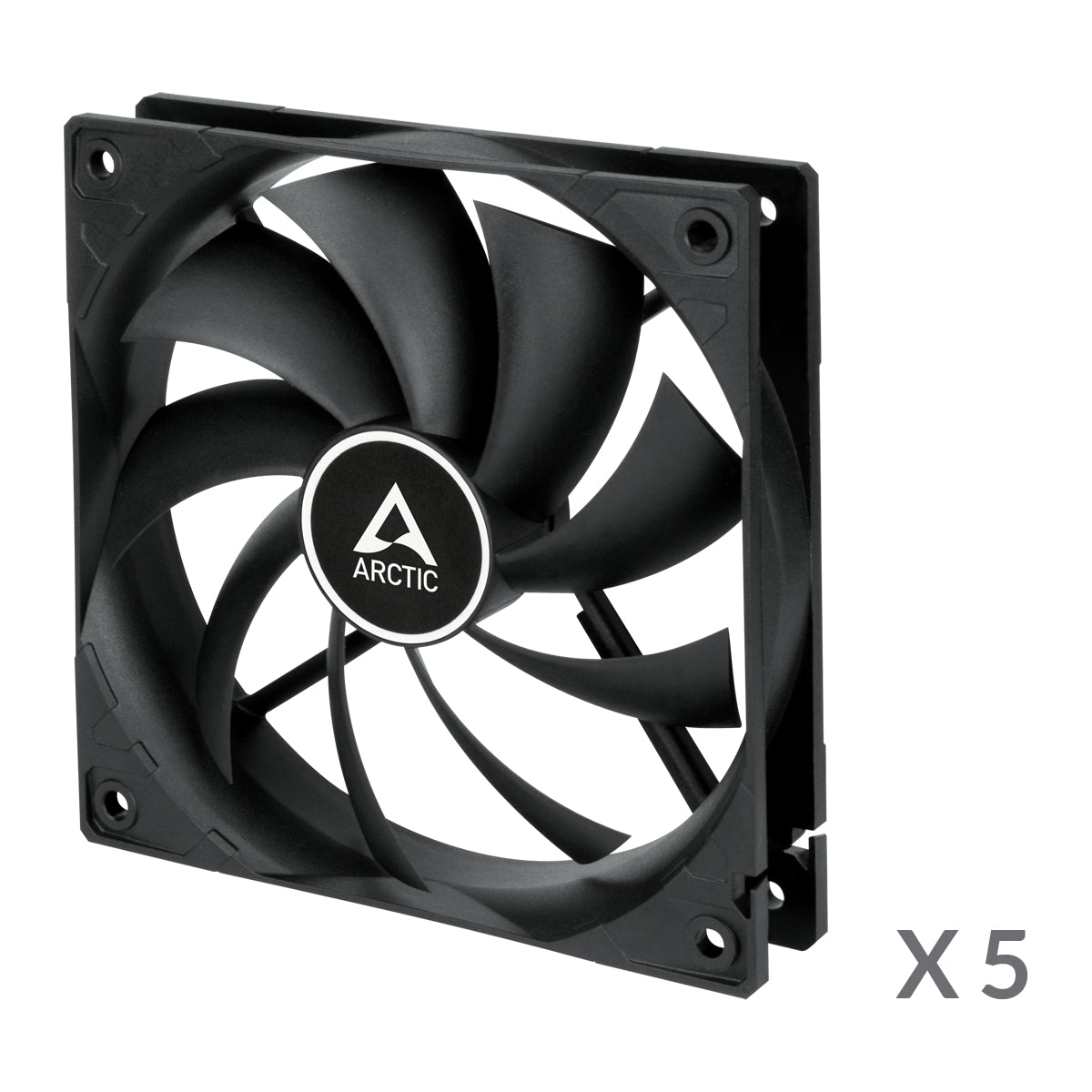 ARCTIC F12 Fan 5-pack Sort 120 mm