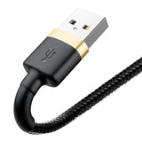 Baseus Cafule Kabel USB Lightning 2,4A 1m (Guld+Sort)