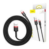 Baseus Cafule Kabel USB Lightning 2A 3m (Sort+rød)
